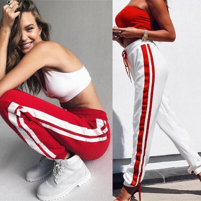 

Women Casual Jogger Dance Sport Pants Baggy Slacks Trousers Sweatpants