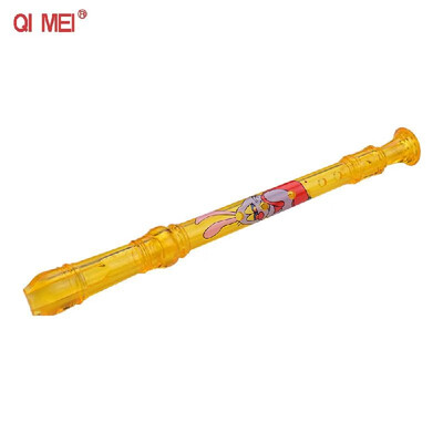 

QIMEI QM6A 8 Holes Soprano Descant Recorder ABS Flute with Cleaning Stick Portable Lanyard Finger Rest Wind Instrument for Beginne