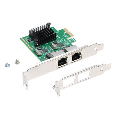 

Network Server Card 2 Ports Gigabit 1000M PCI-E Ethernet Adapter Support PCI- EX1X4X8X16