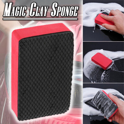 

Gobestart Magic Clay Sponge Bar Car Pad Block Cleaning Eraser Wax Polish Pad Tool