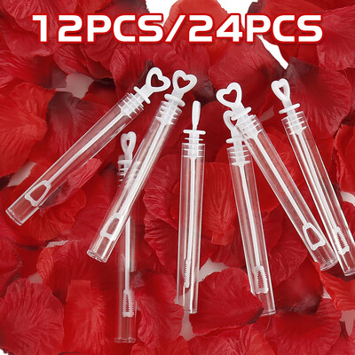 

122460Pcs Empty Bubble Soap Bottles Tube Blowing Love Bubbles for Wedding Birthday Party Decoration