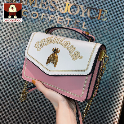 

New womens bag 2019 new texture single-shoulder chain small square bag girl hundred oblique satchel bag