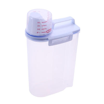 

Pet Food Storage Barrels Container Dry Food Dispenser with Measuring Cup