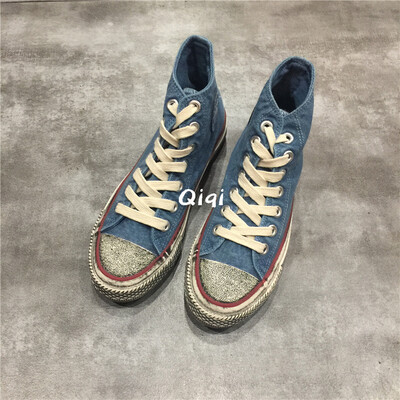 

On highranking made old vintage canvas shoes for women& new versatile Korean student board shoes in spring of 2019