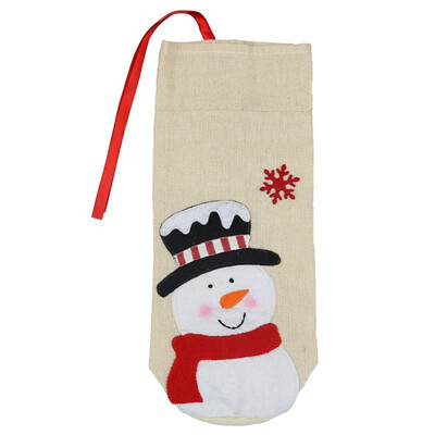 

New Christmas Supplies Red Wine Bottle Set Christmas Decorations Santa Claus Snowman Elk Wine Bottle Cover