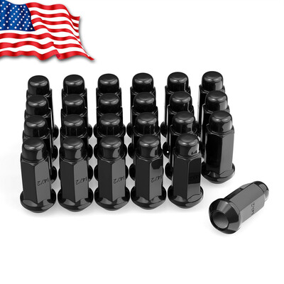 

24 Acorn Black Trucks Lug Nuts 14X20 for FORD NAVIGATOR F-150 EXPEDITION 188