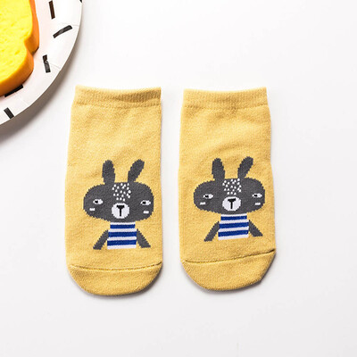

New Cartoon Children&39S Cotton Socks Baby Infant Non-Slip Floor Socks Animal Party Three-Dimensional Boat Socks