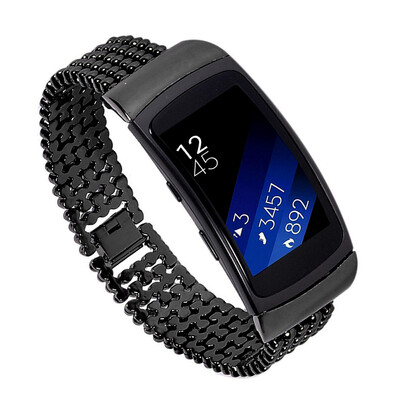 

〖Follure〗Stainless Steel Bracelet Smart Watch Band Strap For Samsung Gear Fit2 SM-R360 BK