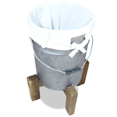 

Laundry Basket Galvanized Iron Solid Reclaimed Wood 118"x228"
