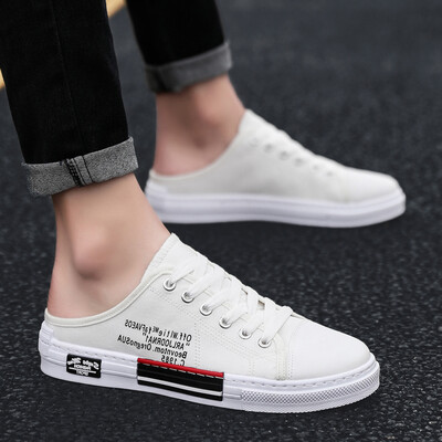 

Summer canvas slippers mens dual-purpose outdoor sandals wear semi-trailer beach Baotou sandals