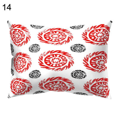 

Circle Flower Fruit Pillow Cover Cushion Case Home Car Sofa Bedroom Hotel Decor