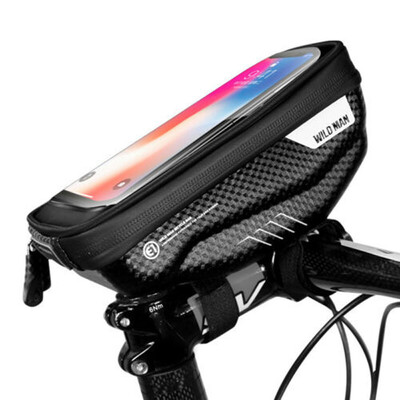 

Waterproof Cycling Bike Bicycle Front Frame Pannier Tube Bag For Mobile Phone