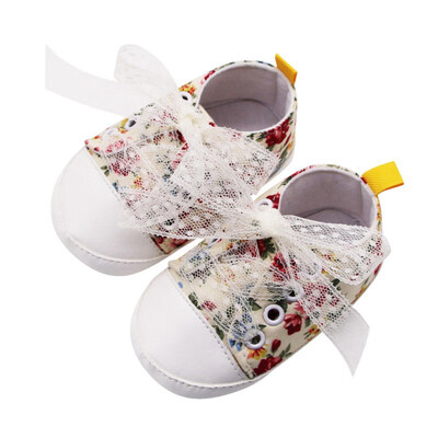 

Baby Shoes Baby Girls Breathable Floral Print Anti-Slip Shoes Sneakers Soft Soled First Walkers forborns