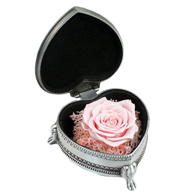 

Heart Shape Preserved Rose Flower Box Mother Day Wedding Valentine Festival Gift
