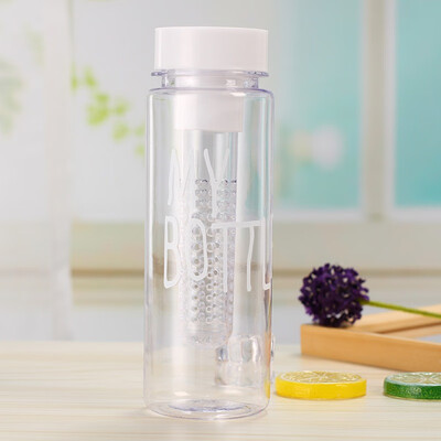 

Plastic Fruit Infuser Water Bottle Lightweight Reusable for Outdoor Sports Gym Yoga Fitness 500ML17OZ
