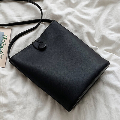 

Foreign style small bag women 2019 new wave Korean Joker Messenger bag simple fashion shoulder bucket bag