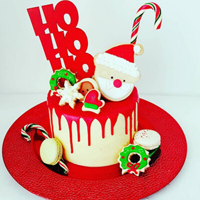 

Acrylic Merry Christmas Letters Cake Topper Party Christmas Decorations New