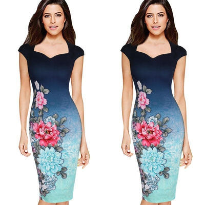 

Sexy Women Summer Casual Cap Sleeve Evening Party Beach Dress Short Mini Dress