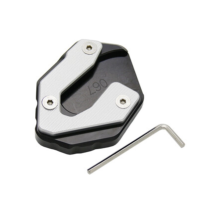 

Motorcycle Black Side Kickstand Screw Stall Extension Plate Pad For MT09 TRACER