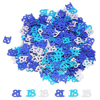

600pcsBag 1821 Number Scatters Birthday Confetti Party Wedding Decoration