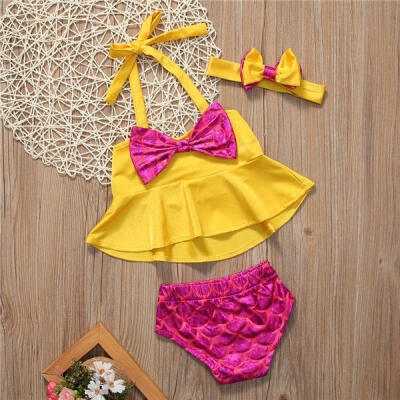 

Toddler Kids Baby Girls Tankini Bikini Swimwear Swimsuit Bathing Suit Beachwear