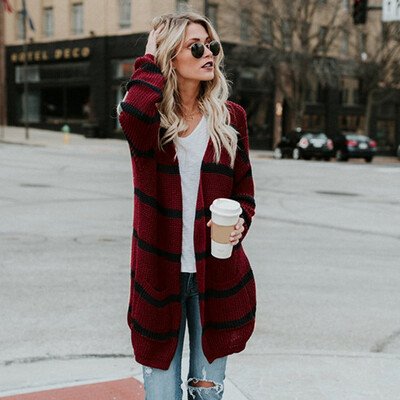 

Toponeto Fashion Womens Autumn Winter Knitted Long Sleeve Sweater Coat Cardigan Jacket