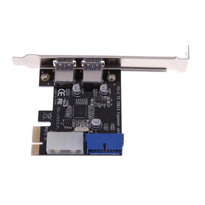 

External 2Port USB30 Internal 19pin Header PCIe Card 4pin IDE Power Conn