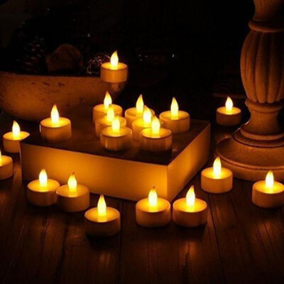 

〖Follure〗6pc LED Tea Light Candles Realistic Battery-Powered Flameless Candles