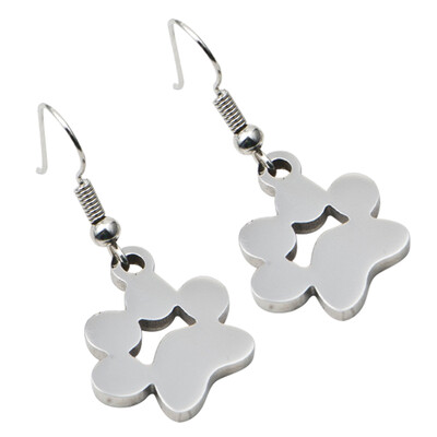 

New Lovely Animal Dog Cat Footprint Drop Earrings Fashion Ear Jewelry For Children Girl Cute Animal Earrings