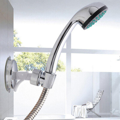 

Siaonvr Shower Head Handset Holder Chrome Bathroom Wall Mount Adjustable Suction Bracket