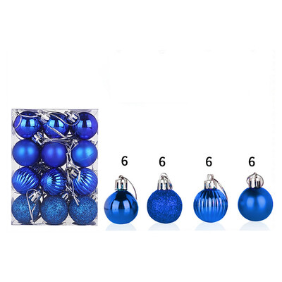 

Tailored 30mm Christmas Xmas Tree Ball Bauble Hanging Home Party Ornament Decor 24PC