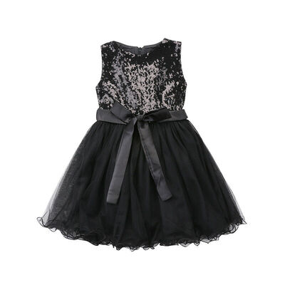 

Child Girls Sequins Dress Princess Party Wedding Prom Formal Tulle Dresses