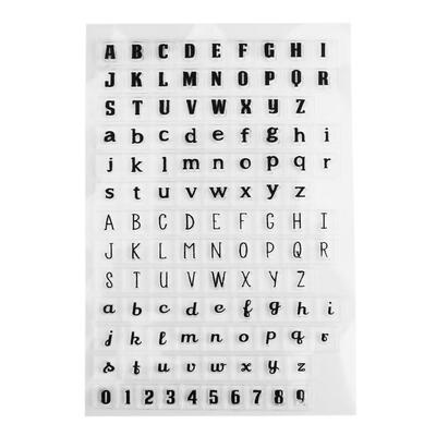 

Letter Clear Transparent Silicone Seals DIY Stamp Sheet Photo Album Decor