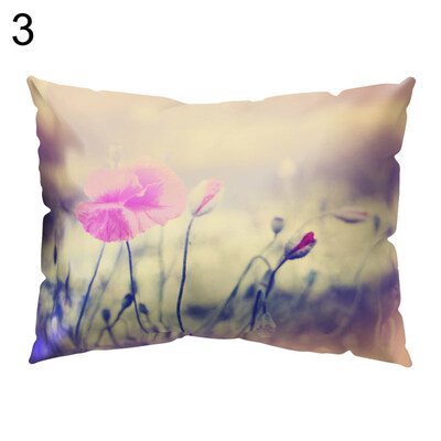 

Fresh Flower Plant Pillow Case Cushion Cover Sofa Bed Car Cafe Office Decoration