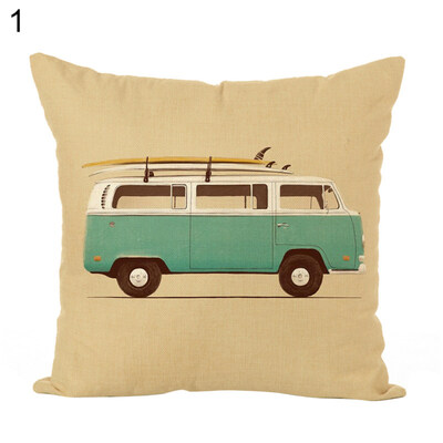 

Fruit BikeBus Printed Cushion Cover Pillow Case Home Cafe Sofa Bed Car Decor
