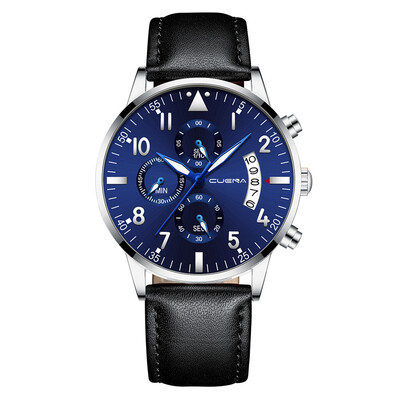 

Gobestart Luxury Men Military Sports Watch Analog Sport Leather Quartz Mens Watches