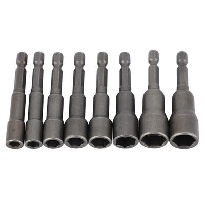 

Greensen 8pcs Magnetic Nut Impact Driver Socket Bit Set Hex Shank 6-13mm