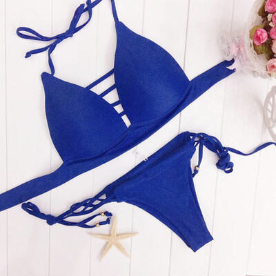 

Roseonmyhand Sexy Women Bikini Set Swimwear Push-Up Padded Bra Swimsuit Beachwear