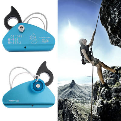 

Greensen Self-braking Stop Climbing Carabiner Rope Clamp Grab Rescue Rappel Ring Climb Accessories