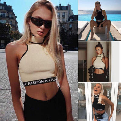 

Hot Women Fashion Summer Casual Tank Tops Vest Blouse Sleeveless Crop Shirt Lot