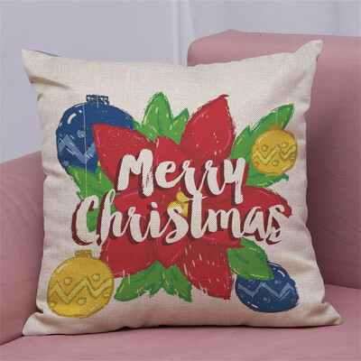 

Tailored New Christmas Cotton Linen Pillow Case Sofa Cushion Cover Home Decor