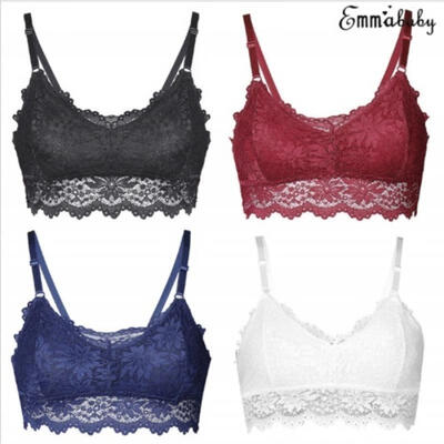 

Women Ladies Lace Strappy Bralette Halter Bustier Vest Crop Top Lingerie