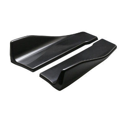 

2PCs Black Style Anti Scratch Car Rear Bumper Lip Diffuser Splitter Universal