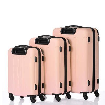 

Luggage 3 Piece Sets PCABS Spinner Suitcase 20 inch 24 inch 28 inch