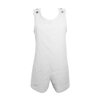 

Starmoon Womens Fashion Brief Sleeveless U-neck Button Shorts Jumsuits With Pocckets