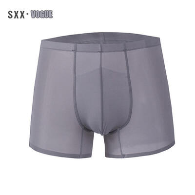 

Men Boxer Underwear Seamless Sexy Boxers Underwear Ice Silk A Piece Of Mens Flat Pants Underwear Boxer