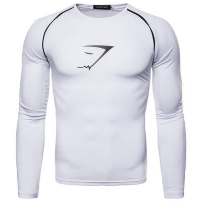 

Quick Dry Sports T-Shirt Tight Long Sleeve O-Neck Tops For Men