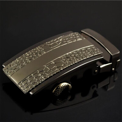 

Fashion Mens Business Alloy Automatic Buckle Unique Men Plaque Belt Buckles for 35cm Ratchet Men Apparel Accessories g1