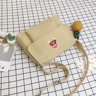 

Ins summer on the new canvas bag female messenger bag ancient feeling girl college students Korean version of single shoulder Japa