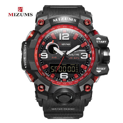 

MIZUMS Men Fashion Sport Quartz Watch Electronic Digital LED Watches Multi-Functional Water-Resistant Wrist Watch